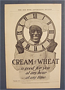 1907 Cream Of Wheat Cereal Ad With Black Chef