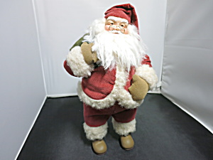 Santa With Sak Doll Figurine