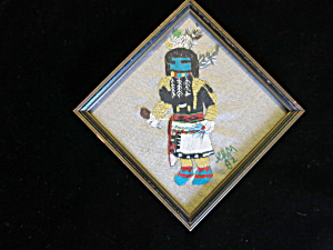 Vintage Hopi Indian Kachina Doll Angakchina Embroidery