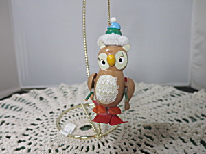 Kurt Alder Ski Owl Christmas Ornament 1985
