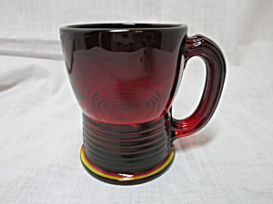 Cambridge Glass Tally Ho Cocktail Cup Mug Carmen Red Ruby Red