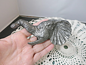 Vintage Cast Aluminum Elephant Spoon Rest