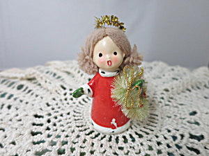 Vintage Napcoware Ceramic Christmas Angel Caroling 9750 Figurine