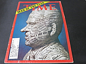 Time Magazine January 3 1972 Nixon Man Of The Year