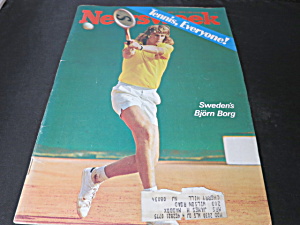 Newsweek Magazine July 1 1974 Swedens Bjorn Borg Cover Tennis