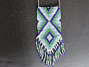 Choctaw Native American Indian Glass Seed Bead Necklace