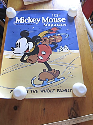 Vintage Mickey Mouse 10&#162; Magazine Poster Fun For The Whole Family