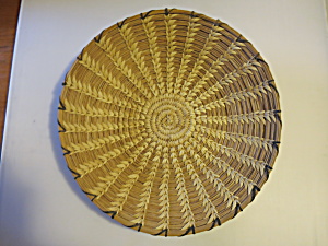 Tohono O'odham Split Stitch Basket Plate 12 Inch Native American
