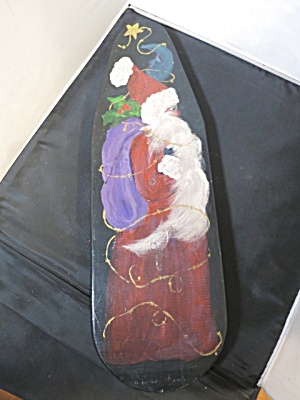 Antique Mini Sleeve, Pant Ironing Board With Painted Santa Moon