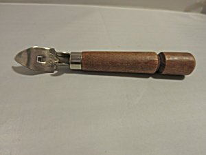 Vintage Bonny Opener Made In Usa Wood Handle