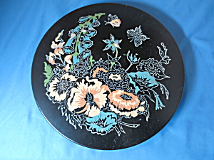 Wall Pocket Butterfly Floral Tin Painted