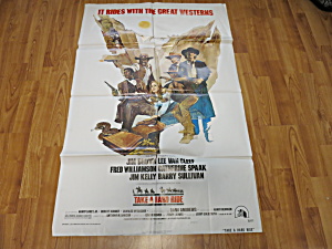 Take A Hard Ride Poster It Rides With The Great Westerns 1975