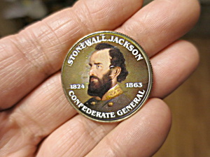 Color Stonewall Jackson Confederate General Kennedy Half Dollar