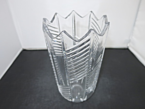 Crystal Vase Unmarked Beautiful Best Guess Mikasa