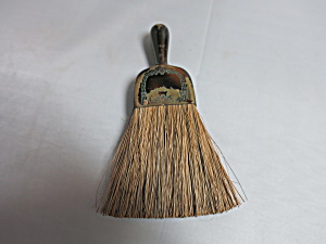 Vintage Whisk Broom Horse Hair Metal Handle