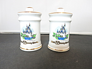 Walt Disney World Castle Salt And Pepper Shakers Bone China