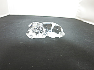 Princess House Crystal Puppy Paperweight Figurine