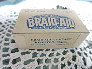 Vintage Braid Aid Set Of Three With Instructions In Original Box