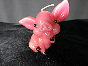 Vintage Pig Piglet Candle