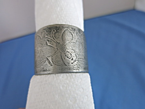 Victorian Sterling Silver Napkin Ring Butterfly