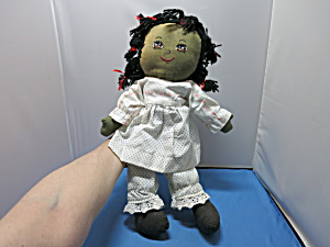 Vintage African American Cloth Doll Hand Made 18 Inch