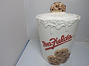 Vintage Mrs. Fields Cookie Jar Cookies And Milk