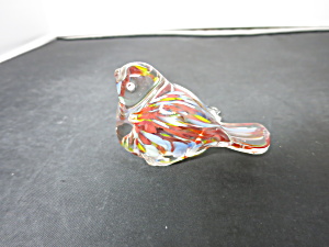 Bird Cased Art Glass Paperweight