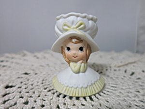 Vintage Napcoware Bisque Girl Figurine Toothpick Holder