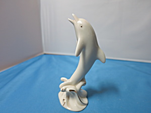 Vintage Lenox Dolphin Figurine Jumping A Wave