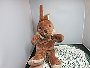 Vintage R. Dakin Bunny Rabbit Hand Puppet Stuffed Plush 1982