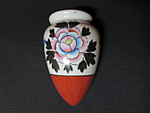 Wall Pocket Vase Hand Painted Made In Japan Floral