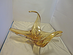 Canada Glass Chalet Spike Art Glass Bowl
