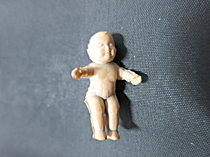 Vintage Miniature Baby Doll Sitting Made Of Rubber
