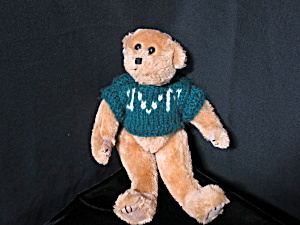 Hand Crafted Teddy Bear Vermont Uvm Knitted Sweater