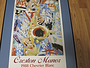 Creston Manor 1988 Chevrier Blanc Poster James Paul Brown Jazz