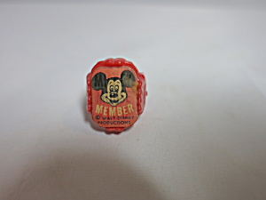 Mickey Mouse Club Member Plastic Flicker Ring