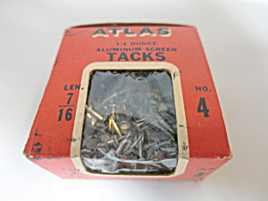 Vintage Atlas Tacks In Box