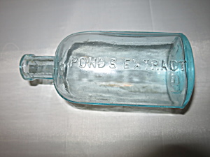 Ponds Extract Apothecary Bottle Aqua Blue 1846