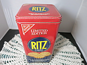 Vintage Ritz Crackers Nabisco Limited Edition Tin 1987 Dents Rust