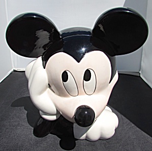 Mickey Mouse Head Cookie Jar Disney