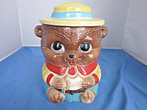 Vintage Ranger Bear Cookie Jar Rare Find