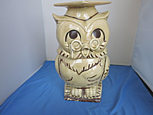 Twin Winton Ceramic Wise Owl Cookie Jar Graduate