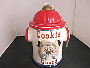 Enesco Cookie Guard Cookie Jar Bull Dog Fire Hydrant