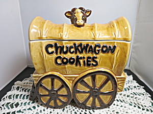 Vintage Chuck Wagon Chuckwagon Cookie Jar Noritake Japan Htg