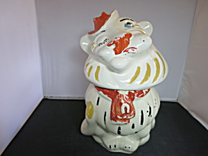 Vintage Lion Cookie Jar Belmont Pottery Usa Ladowici Caledon