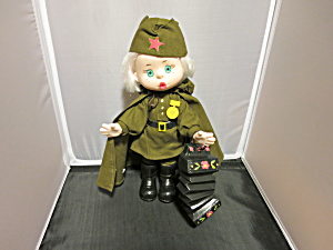 Mockobcrat Russsian Russia Military Doll 12 Inch