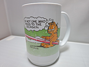 Vintage Mcdonalds Plastic Garfield Cup Mug 1980