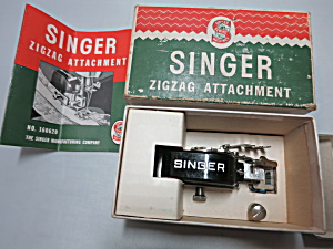 Vintage Singer Zigzag Attachment 160620 1950 Manual Box