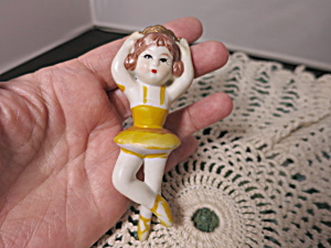 Vintage Ballerina Bisque Figurine Missing Netting Tutu