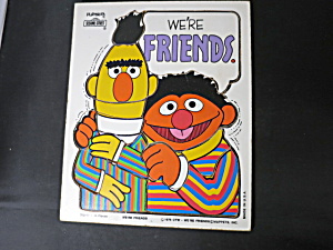 Were Friends Bert & Ernie Wooden Tray Puzzle Sesame Street